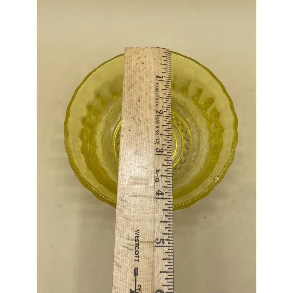Yellow Berry Bowl 5” Anchor Hocking Neon Yellow